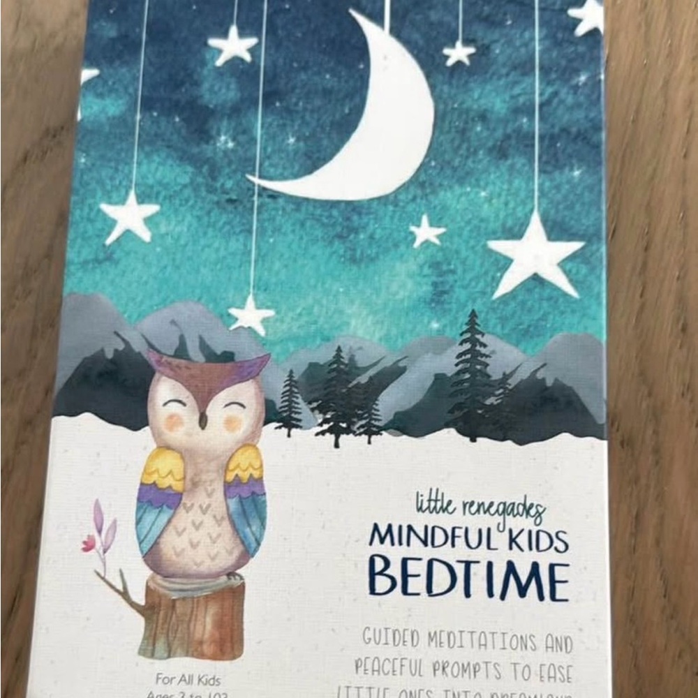 Mindful Kids Cards: Bedtime by - Blue and White